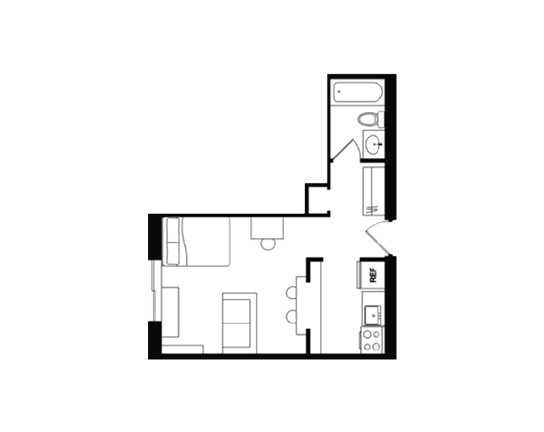 Beaver Hill Studio Studio B floor plan