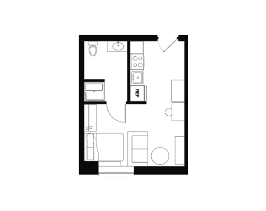 Beaver Hill Studio Studio A floor plan