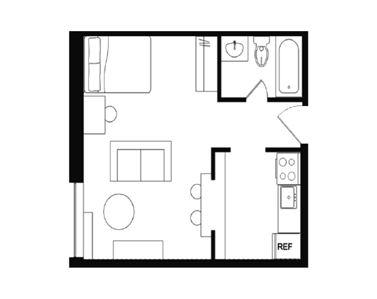 Cedarbrook Studio Studio C floor plan