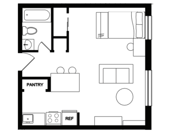 Cedarbrook Studio Studio B - Grand floor plan