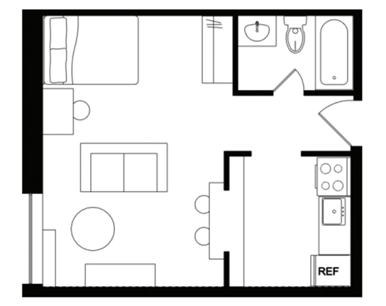 Cedarbrook Studio Studio D floor plan