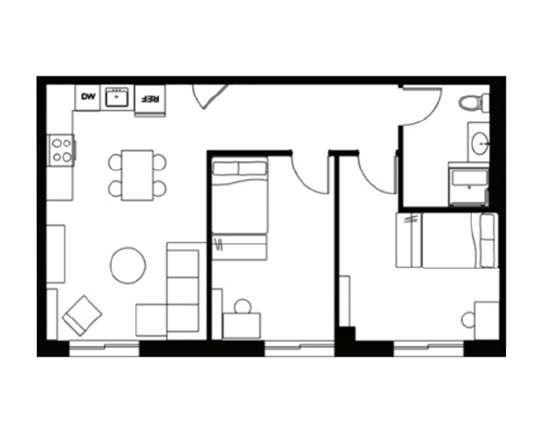 Beaver Hill 2x1 2x1 A floor plan